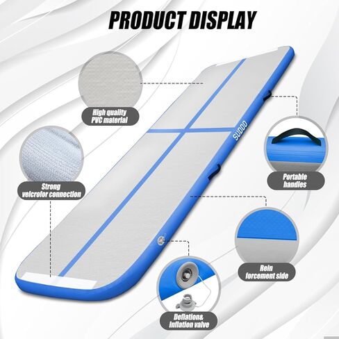 10ft 3M نفخ الجمباز حصيرة الهواء الطابق المسار تراجع حصيرة اللياقة البدنية الصالة الرياضية حصيرة اليوغا حصيرة ممارسة اليوغا حصيرة الفنون القتالية للمنزل التدريب في الهواء الطلق استخدام ث/مضخة هواء كهربائية in Kuwait