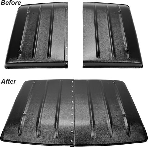 KUAFU Flip Windshield & Hard Top Compatible with 2006-2016 Kawasaki Mule 600 610 SX 4X4 XC Front Windscreen - 2 Packages in Saudi Arabia