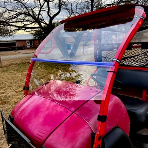 KUAFU Flip Windshield & Hard Top Compatible with 2006-2016 Kawasaki Mule 600 610 SX 4X4 XC Front Windscreen - 2 Packages in Saudi Arabia