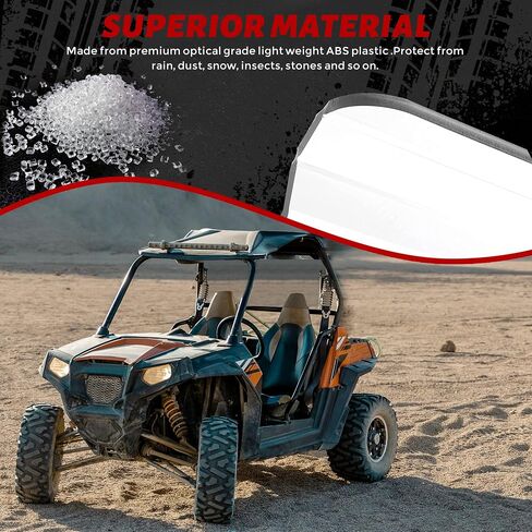 الزجاج الأمامي HECASA متوافق مع 2015-2017 ARCTIC CAT HDX 500، HDX 700، HDX 700 CREW، PROWLER 500 HDX، PROWLER 700 HDX الزجاج الأمامي ذو فتحات تهوية كاملة in Saudi Arabia