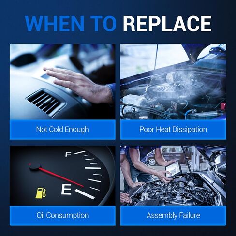 ضاغط تيار متردد Autoround مناسب لـ 1995-2003 Chevy، GMC، Cadillac، Isuzu، Oldsmobile - Silverado، Suburban، Yukon، C1500، C2500، C3500، K1500، K2500، K3500، Escalade، 4.3L 5.0L 5.7L 6.5L 7.4L 8.1L in Saudi Arabia