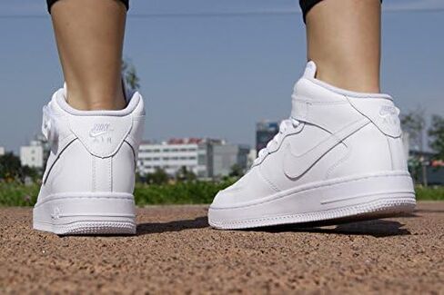 Nike Air Force 1 Big Kids' Shoes (CT3839-005, Light Smoke Grey/White/Bright) Size 6 in Saudi Arabia