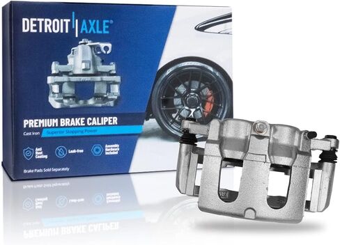 Detroit Axle - Front Left Brake Caliper for Ford Explorer Taurus Flex Lincoln MKS MKT Driver Side Brake Caliper w/Bracket Replacement in Saudi Arabia