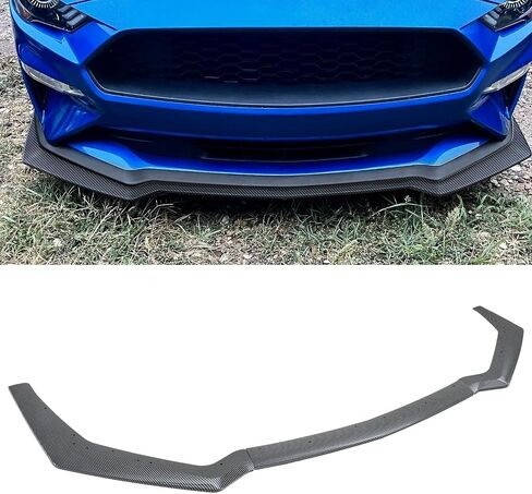 Front Bumper Lip Spoiler for Ford Mustang GT 2018-2023 Glossy Black Front Bumper Chin Splitter Diffuser Protector Guard in Saudi Arabia
