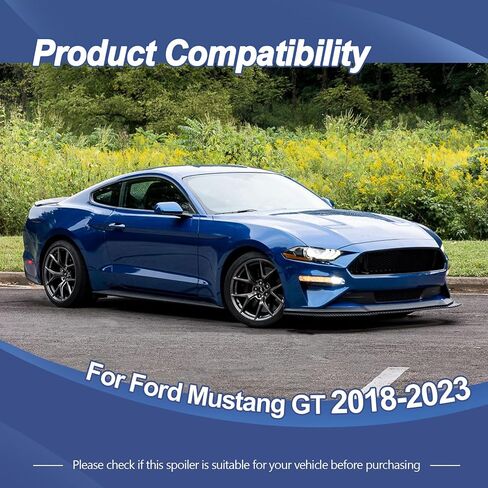 Front Bumper Lip Spoiler for Ford Mustang GT 2018-2023 Glossy Black Front Bumper Chin Splitter Diffuser Protector Guard in Saudi Arabia