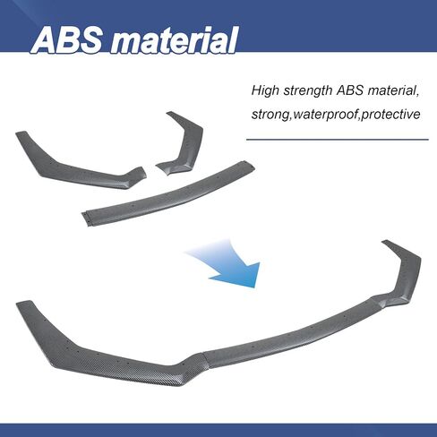 Front Bumper Lip Spoiler for Ford Mustang GT 2018-2023 Glossy Black Front Bumper Chin Splitter Diffuser Protector Guard in Saudi Arabia