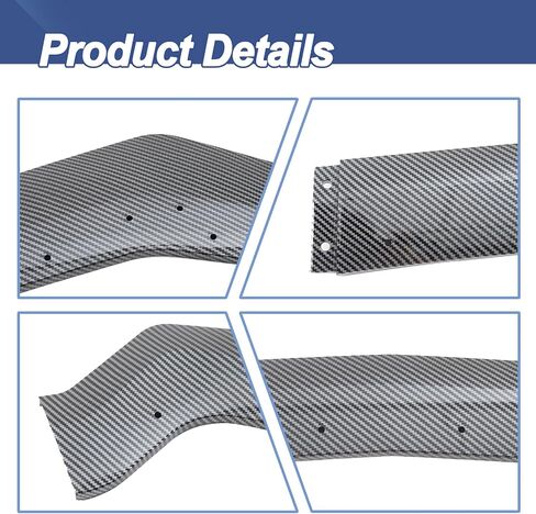 Front Bumper Lip Spoiler for Ford Mustang GT 2018-2023 Glossy Black Front Bumper Chin Splitter Diffuser Protector Guard in Saudi Arabia
