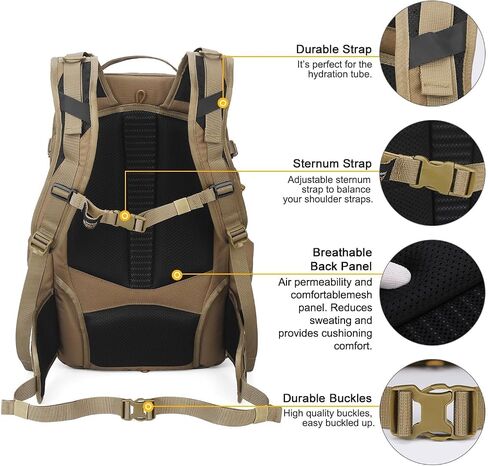 Mardingtop 35L Molle Tactical Military Backpack for Men，Cordura Backpack for Hiking,Camping,Survival in Kuwait