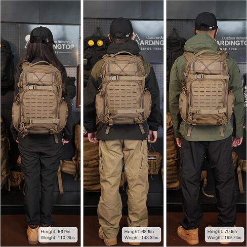 Mardingtop 35L Molle Tactical Military Backpack for Men，Cordura Backpack for Hiking,Camping,Survival in Kuwait
