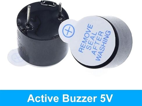 10pcs 3V 5V 12V Active Buzzer Magnetic Long Continous Beep Tone 12 * 9.5mm(Passive Buzzer) in Saudi Arabia