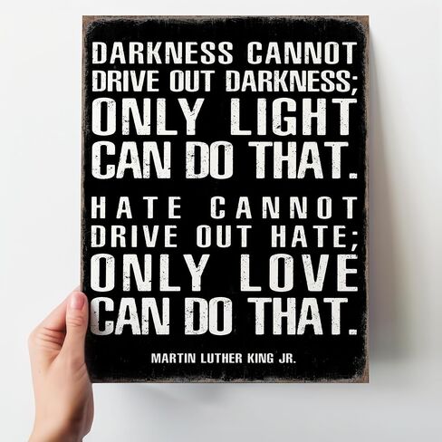 Positive Quotes Wall Decor - Inspirational Wall Art - MLK Quotes - Black Art - Martin Luther King - Motivational Poster - Home Office Living Room Man Cave - Sayings for Wall Decor - Uplifting Gifts in Saudi Arabia