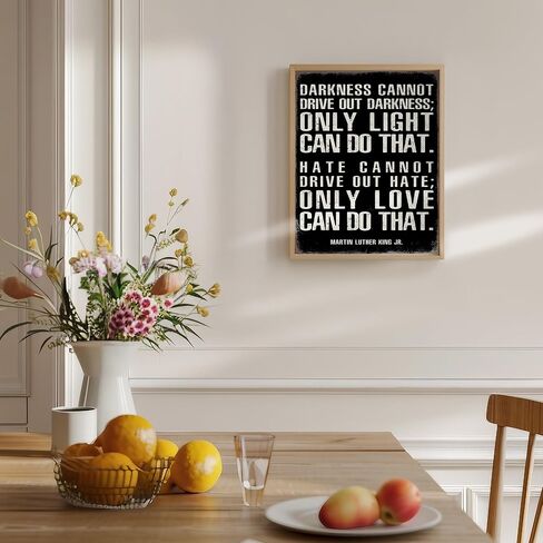 Positive Quotes Wall Decor - Inspirational Wall Art - MLK Quotes - Black Art - Martin Luther King - Motivational Poster - Home Office Living Room Man Cave - Sayings for Wall Decor - Uplifting Gifts in Saudi Arabia