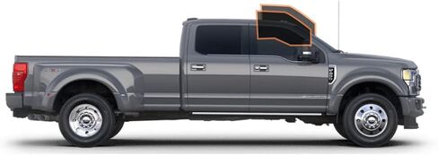 DIY-MotoShield Pro Premium Professional 2mil Ceramic Window Tin Film for 2017-2021 Ford F-250 4 Door Crew - (السائق الأمامي / الراكب 35٪) in Kuwait