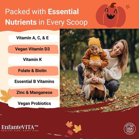 Kids Vitamins Powder – 90-Day Supply – Vegan D3 with Probiotics – Physician-Formulated 15+ Multivitamins – Non-GMO – Made in USA (Natural Raspberry) in Saudi Arabia
