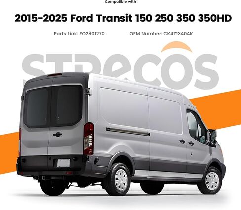 ضوء الذيل متوافق مع 2015-2025 Ford Transit 150 250 350 350HD مع عجلات خلفية واحدة هالوجين من نوع الضوء الخلفي مجموعة مصابيح الفرامل مع سرج ومصابيح (جانب الركاب الأيمن) in Kuwait
