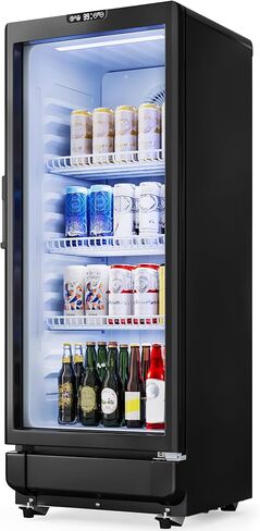 YITAHOME 6 CU.FT. Commercial Beverage Display Refrigerator with Single One Glass Door, Drink Beer Fridge Cooler for Office Garage Bar Gym with Customize Lightbox & Locking in Saudi Arabia