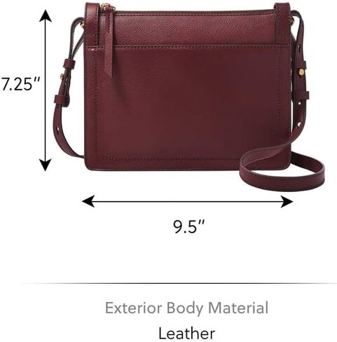 Fossil Taryn Crossbody Bag, Vanilla W/Studs in Kuwait