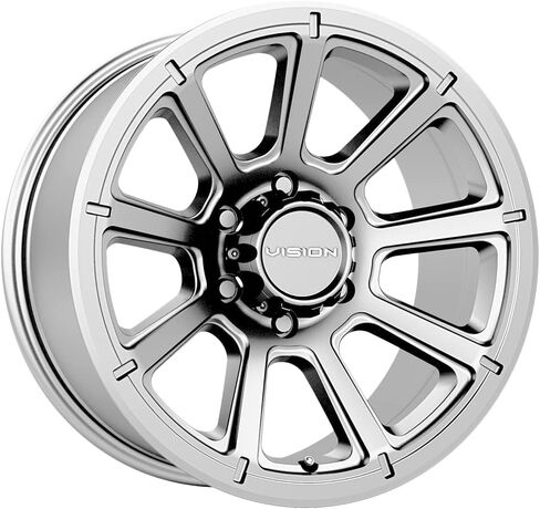Vision 353 توربين 16x8 6x5.5 بوصة +0 ملم حافة عجلة فضية 16 بوصة in Saudi Arabia