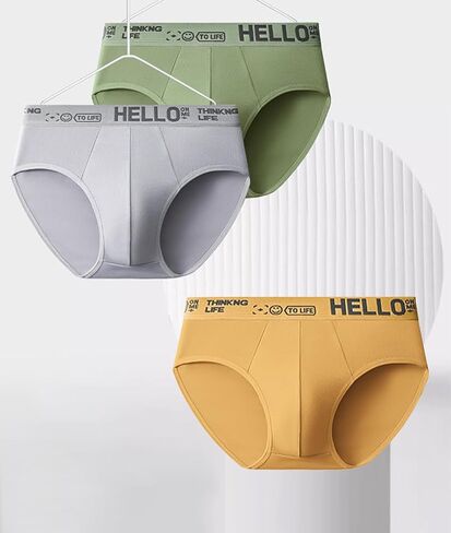 Men's Underwear Soft Boxer Briefs Breathable Underwear 3 Pack in Saudi Arabia