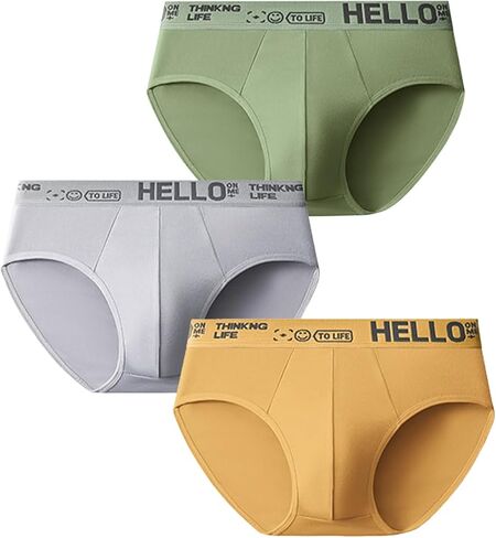 Men's Underwear Soft Boxer Briefs Breathable Underwear 3 Pack in Saudi Arabia