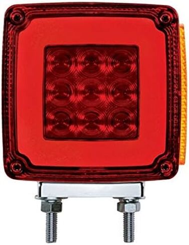 United Pacific 37124 LED Double Face "Glo" Turn Signal Light - Double Stud - Driver, 1 Pack, Chrome in Saudi Arabia