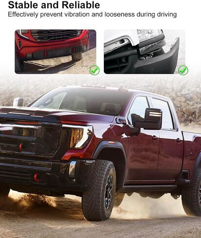 2Pcs Front Bumper Bracket Fit for Chevrolet Silverado GMC Sierra 1500 2019-2023, Left and Right Bumper Mounting Bracket Replace 23388668 23388669 GM1066213 GM1067213 in Saudi Arabia