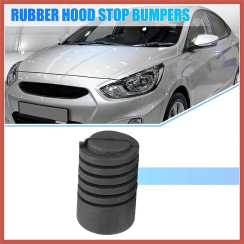 ACROPIX 2 Pcs Car Hood Rubber Bumper Hood Bumper Stops Cushion Stoppers Black Rubber for Hyundai for Kia Car Parts in Saudi Arabia