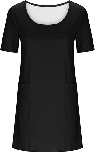 Dresses for Woman Solid Color Elegant Classy Dresses Square Neck Short Sleeve Elegant Flowy Sundresses Plus Size in Saudi Arabia