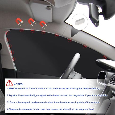 ظلال نافذة السيارة XCBYT، 4 قطع ستائر خصوصية للسيارة، أغطية نوافذ السيارة المضيئة بنسبة 100%، ظل شمسي للنافذة الجانبية المغناطيسية يحافظ على برودة الرضاعة الطبيعية، وأخذ القيلولة، وتغيير الملابس، والتخييم in Kuwait