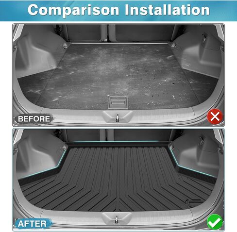 Mixsuper Custom Fit Cargo Liner for 2012-2017 Toyota Prius V, All Weather Rear Cargo Mat Trunk Liners Tray Black in Saudi Arabia