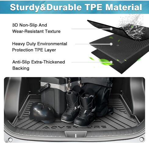 Mixsuper Custom Fit Cargo Liner for 2012-2017 Toyota Prius V, All Weather Rear Cargo Mat Trunk Liners Tray Black in Saudi Arabia