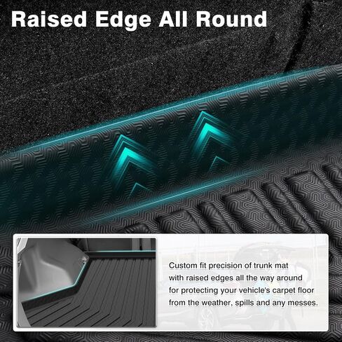 Mixsuper Custom Fit Cargo Liner for 2012-2017 Toyota Prius V, All Weather Rear Cargo Mat Trunk Liners Tray Black in Saudi Arabia