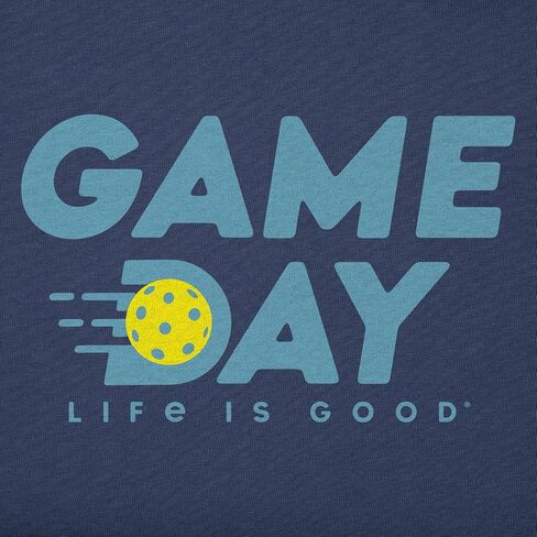Life is Good - تي شيرت رجالي بأكمام قصيرة من Wordsmith Pickle Game Day in Saudi Arabia