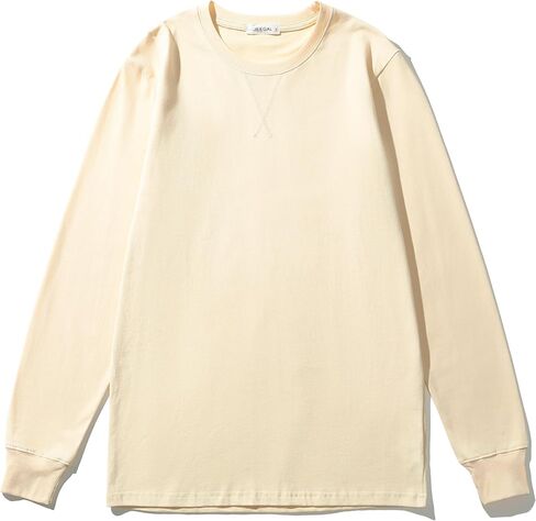 Men's 100% Cotton T-Shirt Solid Color Crewneck Tee for Everyday Wear Pre-Shrunk Casual Basic Top in Kuwait