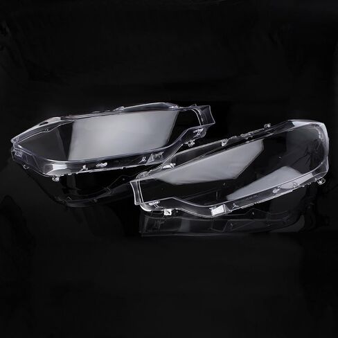 Cndoci37 1 Pair Transparent Front Headlight Headlamp Clear Lens Cover PC Shell Lamp Cap Replacement for BMW F30 2013-2016 Transparent in Saudi Arabia