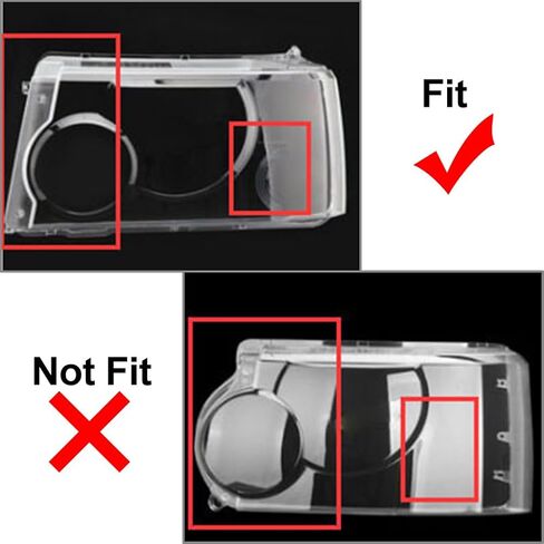 Cndoci37 Car Clear Left & Right Side Headlight Headlamp Shell Cover, Front Lighting Lamp Headlight Assembly Shell For Land Rover For Range Rover Sport 2005-2009, Left & Right in Saudi Arabia