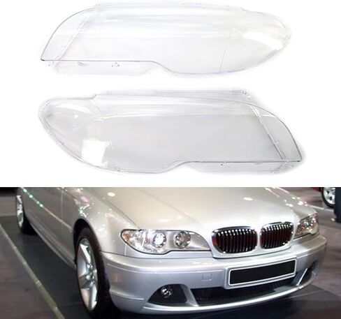 Cndoci37 الجبهة العلوي رئيس غطاء المصباح عدسة استبدال المساعدون لسيارات BMW E46 2DR كوبيه 325ci 330ci 2003-2006 ، 1 زوج in Saudi Arabia