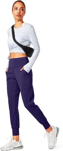 ZUTY Women's Joggers Pants Lightweight Soft Athletic Leggings Tapered Lounge Pants for Workout Yoga Running in Saudi Arabia