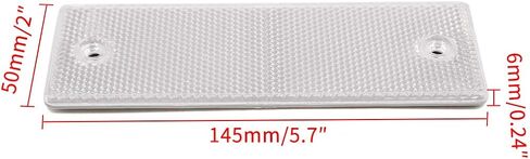 Uxcell Universal Trailer Car White عاكس لوحة تحذير لاصقة عاكس 12 قطعة in Saudi Arabia