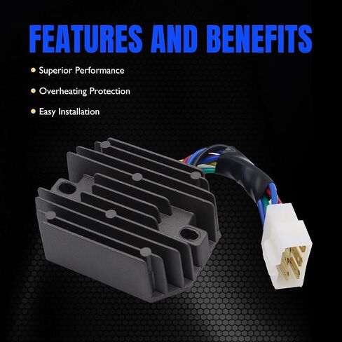 HiSport 15351-64600 منظم الجهد الكهربائي متوافق مع كوبوتا: B1550D، B1550E، B1550HSTD، B1550HSTE؛جون ديري: 650، 750؛يانمار: 1510، 1601، 1610، 1702، 1720، 1802، 1810، 1820، YM2310، YM2402 in Saudi Arabia