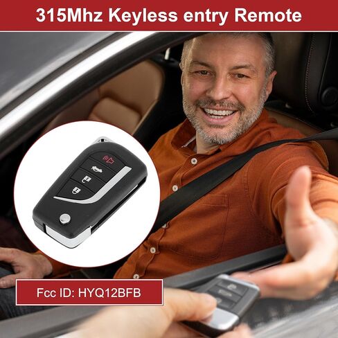 ACROPIX HYQ12BFB 315MHz Keyless Entry Remote Key Fob for Toyota Camry 2018-2023 for Toyota Corolla 2020-2021 H Chip Replacement 4 Buttons Car Key in Saudi Arabia