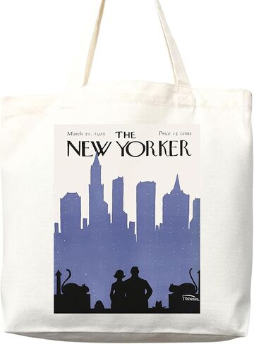 New Yorker tote bag, New Yorker magazine bag, New Yorker bag, New Yorker art, New yorker tote, art tote bag, aesthetic tote in Saudi Arabia