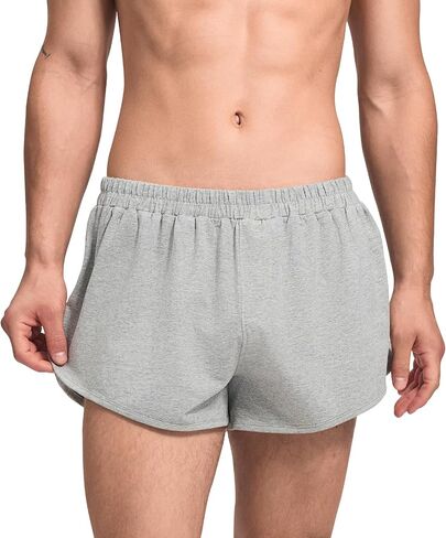 HEAVYWOOD Mens Pajamas Shorts 3 Inch Cotton Short Lightweight Lounge Loose Active Workout Shorts Sleep Bottoms in Saudi Arabia