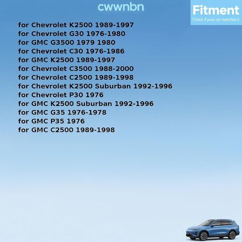 خلفي يسار خلفي يمين لسيارة شيفروليه C2500، C30، C3500، G30، K2500 1976 1977 1978 1979 1980 1981 1982 1983 1984 1985 1986-2000 استبدال 4761605 طبل الفرامل عجلة اسطوانة كيت 2x in Saudi Arabia