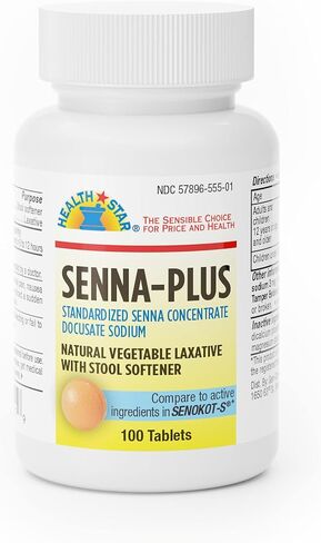 Senna Plus Tablets, 8.6-50mg 100 ct (3 Pack) in Saudi Arabia