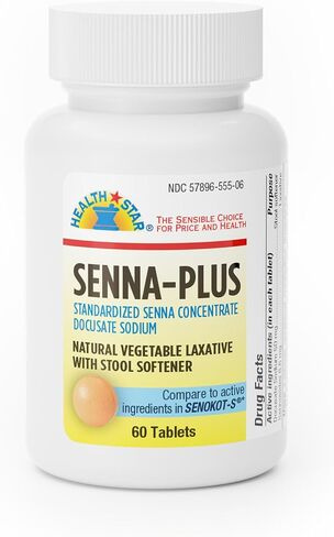 Senna Plus Tablets, 8.6-50mg 100 ct (3 Pack) in Saudi Arabia