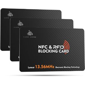 مجموعة من 3 بطاقات حجب RFID - واقي محفظة رفيع من SafeCard NFC لبطاقات الائتمان/الخصم وجوازات السفر بدون تلامس - درع RFID مضاد للسرقة لحماية الهوية والبيانات in Kuwait