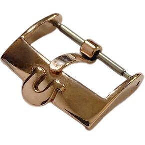 UNNIQ Watch Accessory Strap 12 Mm 14 Mm 16 Mm 18 Mm 20 Mm Watch Men's Pin Safety Buckle Stainless Steel Buckle Suitable Compatible With Omega Compatible With Seamaster Strap clasp (Color : Rose Gold in Saudi Arabia