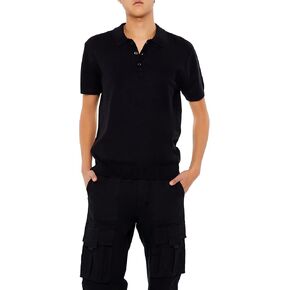 Forever 21 Men's Sweater-Knit Polo Shirt in Kuwait