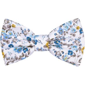 Cotton Floral Bow Ties for Men Pre-Tied Mens Bowtie Paisley Flower Pattern Bow tie for Wedding Party in Saudi Arabia